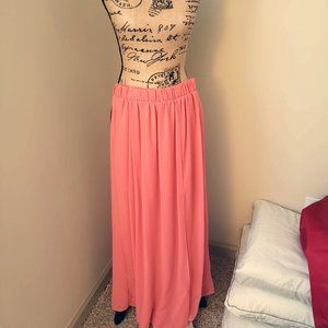 Coral Maxi Skirt